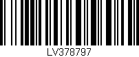 Código de barras (EAN, GTIN, SKU, ISBN): 'LV378797'