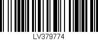 Código de barras (EAN, GTIN, SKU, ISBN): 'LV379774'