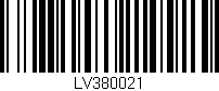 Código de barras (EAN, GTIN, SKU, ISBN): 'LV380021'