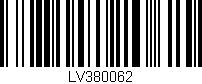 Código de barras (EAN, GTIN, SKU, ISBN): 'LV380062'