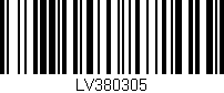 Código de barras (EAN, GTIN, SKU, ISBN): 'LV380305'