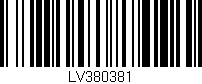 Código de barras (EAN, GTIN, SKU, ISBN): 'LV380381'