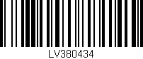 Código de barras (EAN, GTIN, SKU, ISBN): 'LV380434'