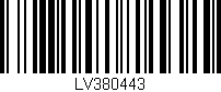 Código de barras (EAN, GTIN, SKU, ISBN): 'LV380443'