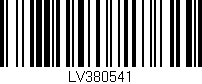Código de barras (EAN, GTIN, SKU, ISBN): 'LV380541'