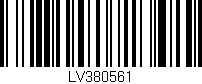 Código de barras (EAN, GTIN, SKU, ISBN): 'LV380561'