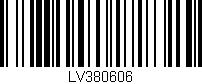 Código de barras (EAN, GTIN, SKU, ISBN): 'LV380606'
