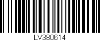 Código de barras (EAN, GTIN, SKU, ISBN): 'LV380614'