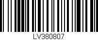 Código de barras (EAN, GTIN, SKU, ISBN): 'LV380807'
