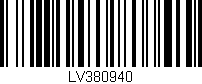 Código de barras (EAN, GTIN, SKU, ISBN): 'LV380940'