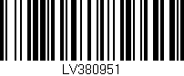 Código de barras (EAN, GTIN, SKU, ISBN): 'LV380951'