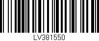 Código de barras (EAN, GTIN, SKU, ISBN): 'LV381550'