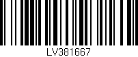 Código de barras (EAN, GTIN, SKU, ISBN): 'LV381667'