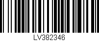 Código de barras (EAN, GTIN, SKU, ISBN): 'LV382346'