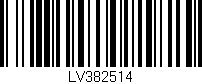 Código de barras (EAN, GTIN, SKU, ISBN): 'LV382514'