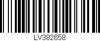 Código de barras (EAN, GTIN, SKU, ISBN): 'LV382658'