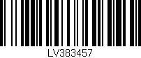 Código de barras (EAN, GTIN, SKU, ISBN): 'LV383457'