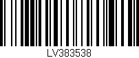 Código de barras (EAN, GTIN, SKU, ISBN): 'LV383538'