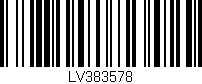 Código de barras (EAN, GTIN, SKU, ISBN): 'LV383578'