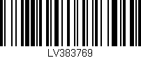 Código de barras (EAN, GTIN, SKU, ISBN): 'LV383769'