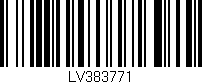 Código de barras (EAN, GTIN, SKU, ISBN): 'LV383771'