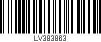 Código de barras (EAN, GTIN, SKU, ISBN): 'LV383863'