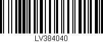 Código de barras (EAN, GTIN, SKU, ISBN): 'LV384040'
