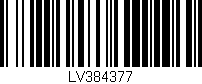 Código de barras (EAN, GTIN, SKU, ISBN): 'LV384377'