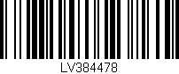 Código de barras (EAN, GTIN, SKU, ISBN): 'LV384478'