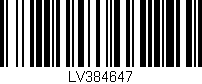 Código de barras (EAN, GTIN, SKU, ISBN): 'LV384647'