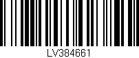 Código de barras (EAN, GTIN, SKU, ISBN): 'LV384661'