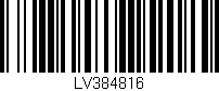 Código de barras (EAN, GTIN, SKU, ISBN): 'LV384816'