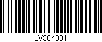 Código de barras (EAN, GTIN, SKU, ISBN): 'LV384831'