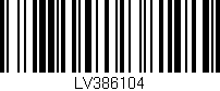 Código de barras (EAN, GTIN, SKU, ISBN): 'LV386104'