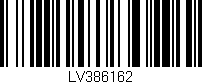 Código de barras (EAN, GTIN, SKU, ISBN): 'LV386162'