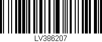 Código de barras (EAN, GTIN, SKU, ISBN): 'LV386207'