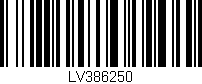Código de barras (EAN, GTIN, SKU, ISBN): 'LV386250'