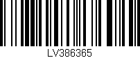 Código de barras (EAN, GTIN, SKU, ISBN): 'LV386365'