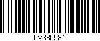 Código de barras (EAN, GTIN, SKU, ISBN): 'LV386581'