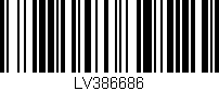 Código de barras (EAN, GTIN, SKU, ISBN): 'LV386686'