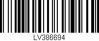 Código de barras (EAN, GTIN, SKU, ISBN): 'LV386694'