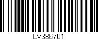 Código de barras (EAN, GTIN, SKU, ISBN): 'LV386701'