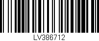 Código de barras (EAN, GTIN, SKU, ISBN): 'LV386712'