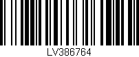 Código de barras (EAN, GTIN, SKU, ISBN): 'LV386764'