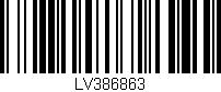 Código de barras (EAN, GTIN, SKU, ISBN): 'LV386863'