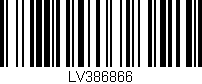 Código de barras (EAN, GTIN, SKU, ISBN): 'LV386866'