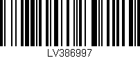 Código de barras (EAN, GTIN, SKU, ISBN): 'LV386997'