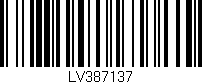 Código de barras (EAN, GTIN, SKU, ISBN): 'LV387137'