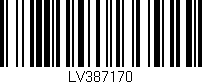 Código de barras (EAN, GTIN, SKU, ISBN): 'LV387170'