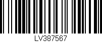 Código de barras (EAN, GTIN, SKU, ISBN): 'LV387567'